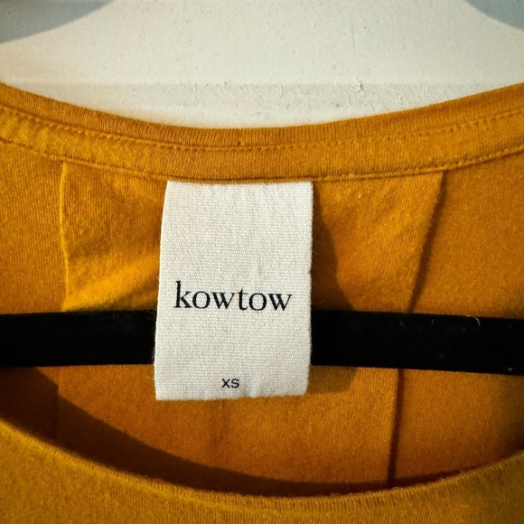 Kowtow Building Block Dress Womens Gold Size XS 100% Organic Cotton (See Photos) - Picture 6 of 9